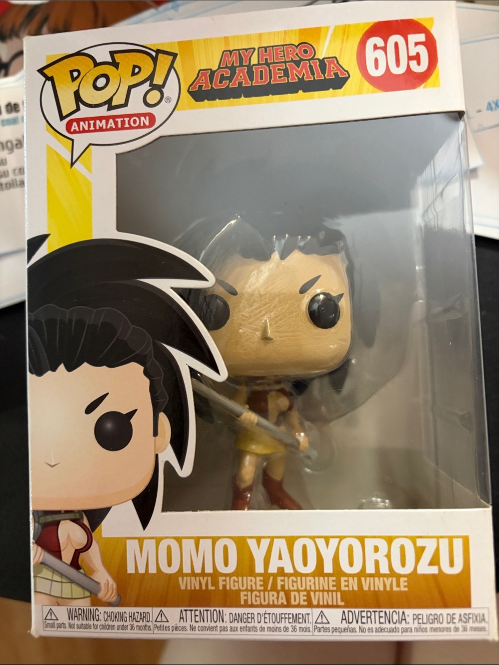 Funko POP! My Hero Academia Momo Yaoyorozu Vinyl Figure - Yellow, Red, Black